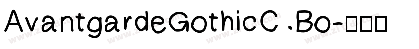 AvantgardeGothicC Bo字体转换